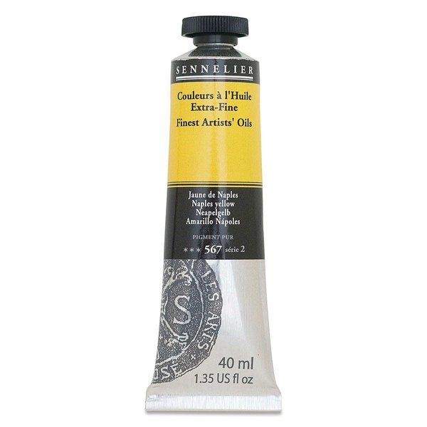 Sennelier Artists Color Oil Paint, 1.35 Fl Oz (Pack of 1), Naples Yellow S2