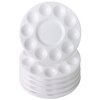 6 Pack Paint Tray Palettes, Plastic Paint Pallet for Kids Art Painting Palette for Painting or DIY Craft Class, White