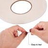 3 Rolls Double Sided Foam Tape PE Roll Foam Tape Double Faced Sponge Adhesive Mounting Tape (White, 1/8 Inch by 50 Feet)