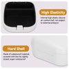 Hearing Aid Case,Waterproof Drop Resistance Storage Box Portable Protective Box for Storing Hearing Aids(White)