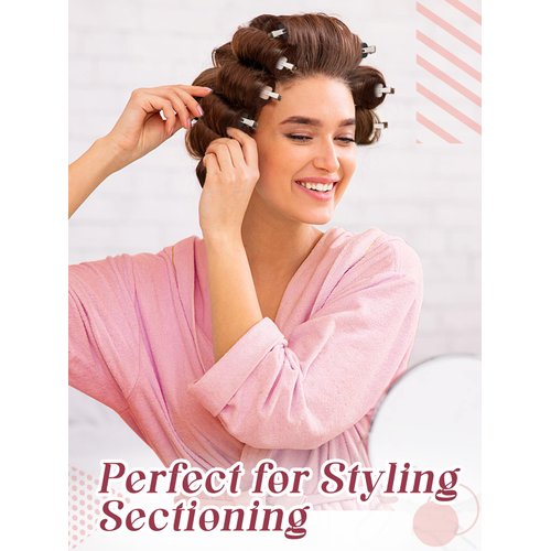 No Bend Clips No Crease Hair Clips - Hair Clips for Styling Sectioning, No Hair Pulling- Hair Clips for Makeup Curls Hair Styling Clips Hair Barrettes for Women Girl Bangs Waves Salon Hairstyle