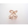Tiny small dark silver or rose gold butterfly metal hair claw clip (Primary color: Rose gold)