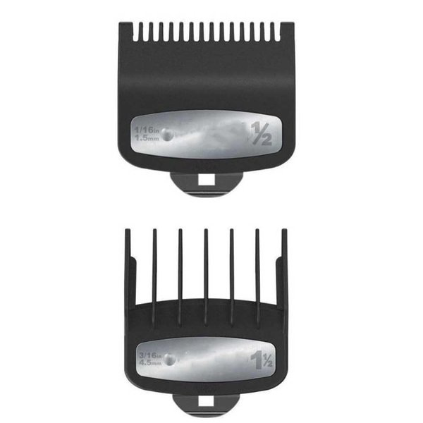 GULUANT Replacement 1/2 Clipper Cutting Guide Guard Metal Clip Set for Wahl 3354-1000 33541000 3354-1100 33541100 Hair Clippers and Trimmers (1/16" & 3/16" Cutting Length)