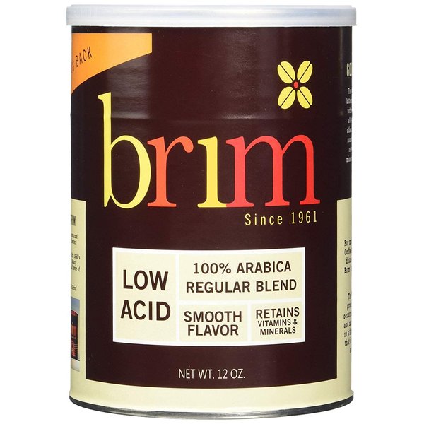 Brim Low Acid Ground Coffee, Regular Blend, 12 OZ
