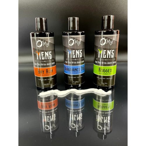 O My! Goat Milk After Shave Lotion 2oz | Made with Farm-Fresh Goat Milk | Shea Butter and Vit E | Free of Parabens & More | Handcrafted in USA