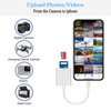 Lightning to SD Card Reader for Select iPhone, iPad and iPod Models (Support iOS 13 and Before), Trail Game Camera Viewer, No App Required (White)