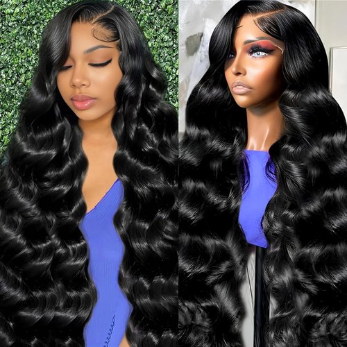 Sunelk 30 Inch 13x6 Lace Front Wigs Human Hair 220 Density Body Wave HD Lace Front Wigs Human Hair Pre Plucked Glueless Wigs Human Hair Pre Plucked Lace Frontal Wigs Human Hair for Women