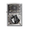 Zippo "Wolf & Indian Dream Catcher" Lighter, Brushed Chrome, 0415