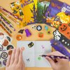 168 PCS Halloween Party Favors ,24 Pack Halloween Stationery Set Trick or Treat Gifts for kids Halloween Toy for Halloween Party Classroom School Supplies Prizes Rewards Halloween Goodie Bag Stuffers