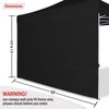 COOSHADE SunWall for 12x12 Pop Up Canopy Tent, 1 Pack Sidewall Only (Black)