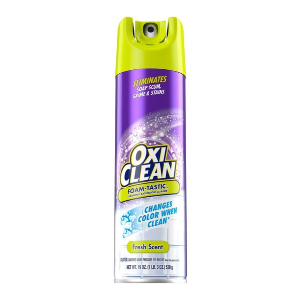 OxiClean 19 Oz Foam-Tastic Bathroom Cleaner, Fresh Scent