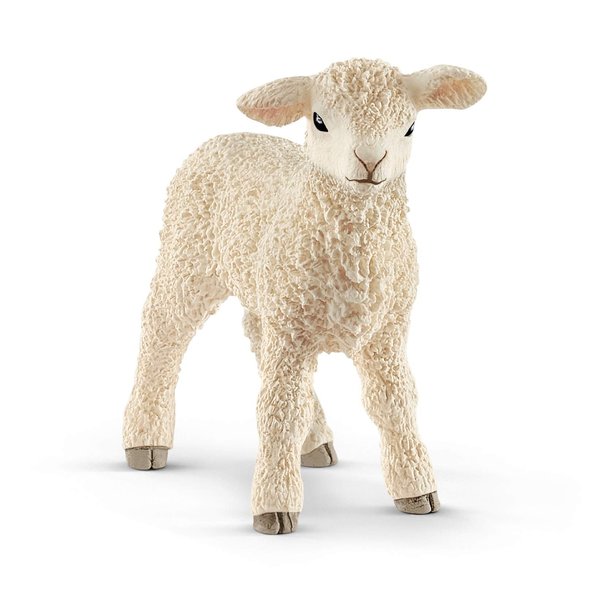 Schleich Farm World, Realistic Farm Animal Toys for Boys and Girls, Baby Lamb Toy Figurine, Ages 3+