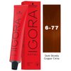 Schwarzkopf Igora Royal 6-77 Dark Blonde Copper Extra Permanent Hair Color and M Hair Designs Tint Brush (Bundle 2 items)