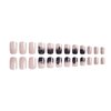 24Pcs Halloween Press on Nails Short Square Spider Fake Nails with Designs Full Cover Glitter Nails Tips False Nails Glossy Artificial Halloween Nails French Tip Acrylic Glue on Nails for Women Girls