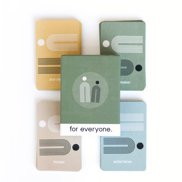 Wingmn for Everyone Conversation Cards — 120 Conversation Starters for Friends, Co-Workers, & More — Fun Questions for Roadtrips, Game Nights, & Parties