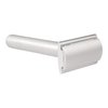 Standard Razors Aluminum Double Edge Safety Razor - Raw Silver | Luxury Razor for Men | Three Piece Double Edge Razor | Modern Design, Classic Shave