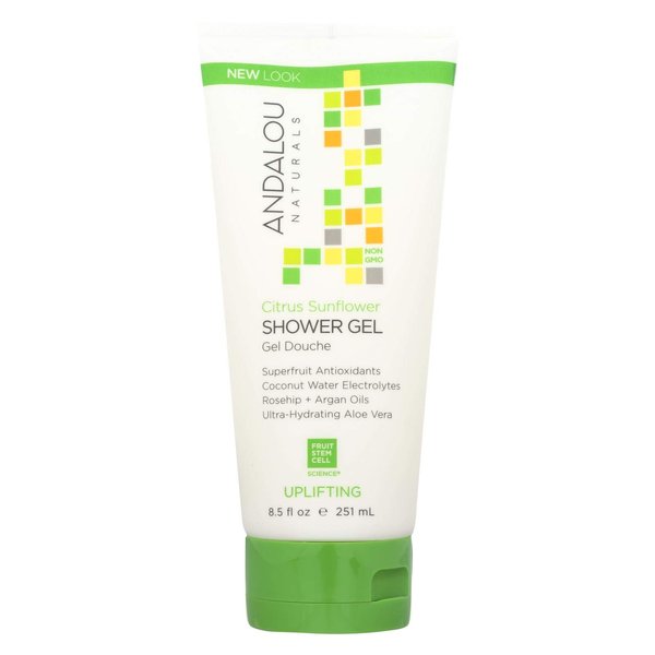 Andalou Naturals Shower Gel, Citrus Verbena Uplifting - 8.5 Fl Oz