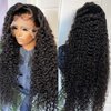 YMS 13x4 Lace Front Wigs Human Hair Pre Plucked Curly Brazilian Human Hair Lace Front Wigs 150% Density Human Hair Wigs for Black Women (10 inch, 13x4 Lace Front Wig)