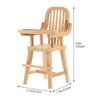 GANAZONO Miniature Highchairs Dollhouse Wooden High Chair Mini Doll Furniture 1:12 Scale Desktop Chair Doll House Accessories