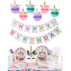 Unicorn Party Decoration, Unicorn Happy Birthday Banner with Honeycomb Balls for Girls Birthday Party Supplies -Golden Glitter Design