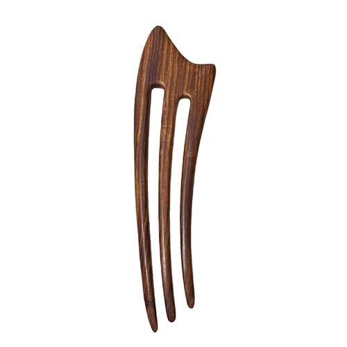 CHOISBEING Wooden French Hair Fork Handmade 3-Prong Hair Stick for Women Rosewood Hair Chopsticks for Buns Chignon Hair Pins Accessory