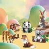 MEIEST Mini Animals Building Blocks Set,Land Animal Themed Collection Construction Building Bricks Toy,Cute Home Decors,6+(Panda)