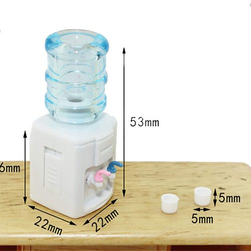 SXFSE Dollhouse Decoration Accessories,Miniature Life Play Scene Model Doll House Accessories Mini Water Dispenser (A)