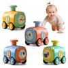 KANG DI LA Animal Toy Cars for Toddlers 1-3, Press and Go Racing Cars Set, Baby Toys 18 Months, Whistle Vehicles for 1 Year Old Boys Girls, Baby Christmas Birthday Gifts