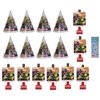 Transformers Birthday Party Supplies Decoration Bundle Pack includes 8 Party Paper Hats, 8 Party Paper Blowouts