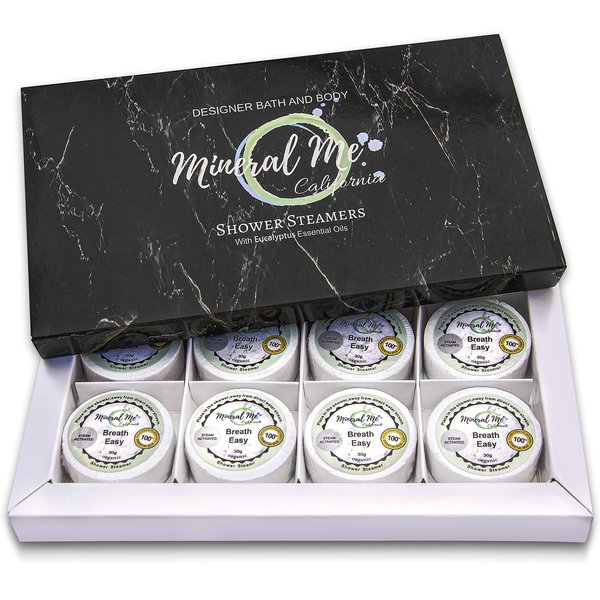 Eucalyptus Shower Steamers Aromatherapy, Shower Bombs with Organic Essential Oils for Vaporizing Steam Spa, Bath Bombs Showers for Relaxation, Shower Melts, Birthday & Selfcare Gifts for Men, Women