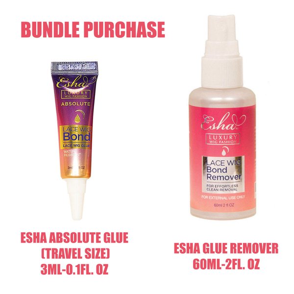 Esha Absolute(Travel Size) Adhesive Glue + Adhesive Remover Set