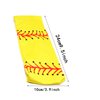 Yellow Softball Headband Breathable Elastic Headband Sports Hairbands Yoga Sweatbands Running Hair Bands Fitness Headband Thick Ball Print Elastic Head Wrap Hair Band