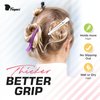 Fagaci Firm Grip Hair Clips with Silicone Band - Duckbill Sectioning and Styling Clips, Durable Alligator Clips for Women's Hair, Long Duck Billed Salon Clips