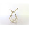 Generic Medium gold tone textured metal hair claw clip