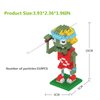 BASHERISE 1PCS Plant and Zombies Toys Action Figures Zombies PVZ Toys Set 1 2 Series Jersey Zombies Building Blocks Great Gift for Christmas, Birthday New