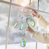 EDUMAN Make Your Own Clay Geodes Wind Chime for Home Garden Decoration, Arts and Crafts for Kids Ages 8-12, Wind Chime Craft Kit for Kids Learning & Educational Project Birthday Gifts for Boys & Girls