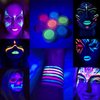ONMAY Water Activated UV Reactive Graphic Eyeliner, 7 Color Aqua Eye Liner Glow Blacklight Body Face Paint Makeup Kit - Pastel Bundle
