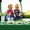 Tractor Party Supplies Decorations, Disposable Kids Birthday Paper Plates and Napkins Set with Cups and Straws for 24 Guests, 120 Pcs Party Dessert Dinnerware