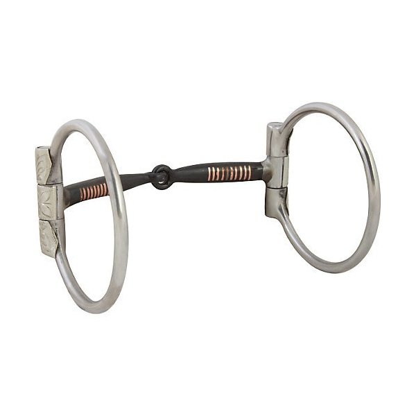 Western SS Silver Sweet Copper Inlay D-Ring bit