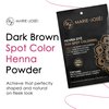 Marie-José & Co Henna Dye Set - Professional Grade Henna Tint for Spot Coloring - Good for 50 Applications (Dark Brown)