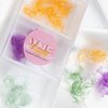 VNE 500 Fans Colorful Lash Extensions | Premade Volume Lash Extensions | Premade Mega Volume Fans | Colored Lash Extension | Russian Volume Eyelash Extensions |6D, purple, D Curl, 14 mm