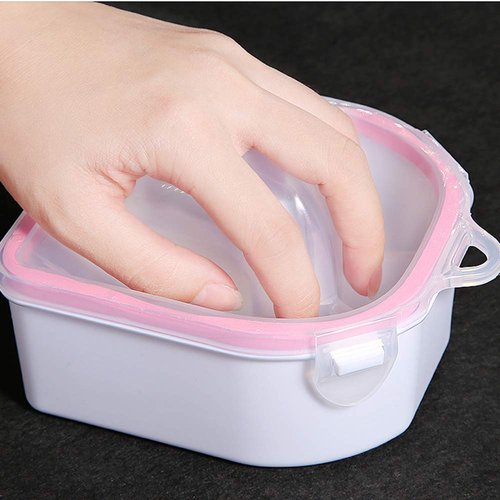 2pcs Nail Soaking Bowl Soak Off Bowl Manicure Bowl Nail Soaking Tray Soak Off Acrylic Nail Remover Dip Powder Removal Kit Nail Polish Remover Bowl Acetone Soak Off Bowl for Home Nail Salon Supplies