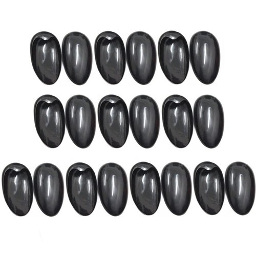 10 Pairs Black Plastic Hair Dye Earmuffs Ear Protectors Salon Hair Coloring Ear Cover Pads Caps Shields Hairdressing Professional Earmuff for Home Barber Shop Dyeing