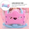 Toyvian Baby Doll Crib Baby Doll Bed Toy Baby Doll Bed Doll Furniture Plastic and Cloth Doll Crib Girls Pretend Play Doll Bed Toy Doll Crib Kids Toy Birthday Gift(Blue), 37X24CM