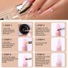 Beetles Gel Polish Nail Art Rhinestones Glue Set, 120+3456 Pcs Crystal Glass AB Rhinestone Gems & Nail Gem Glue For Nails Decoration with Nail Rhinestone Nail Brush Holiday Party Nail Design for Girls
