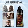 CSFDXD Instant Dark Coffee Hair Dye Shampoo 3 in 1 for Gray hair, Herbal Brown Hair Color Shampoo for Women and Men,100% Gray Hair Coverage,Dark Brown Hair Shampoo colors 500ml