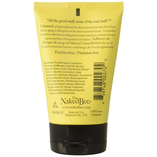 The Naked Bee Grapefruit Blossom Honey Serious Hand Repair Cream, 3.25 Ounce