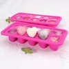 Heart Shaped Silicone Pink Ice Cube Trays, For DIY love Heart Ice Cubes, Chocolate, Candy, Easy Release Heart Ice Cube Mold for Cocktails,Whiskey, Drinks, BPA Free and Dishwasher Safe(2pcs, Pink)