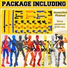 (Assembly Completed) 8PCS T13 Action Figure Set Already Assembled, 3D Printed 13 Robot Titan 13 Action Figure, T13 Action Figure Orange White Yellow Blue Red（8 Colors）