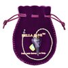 Divination Pendulum Made of Natural Violet Amethyst Crystal for Dowsing Chakra Reiki. Pointed with Chain and Jewelry Pouch